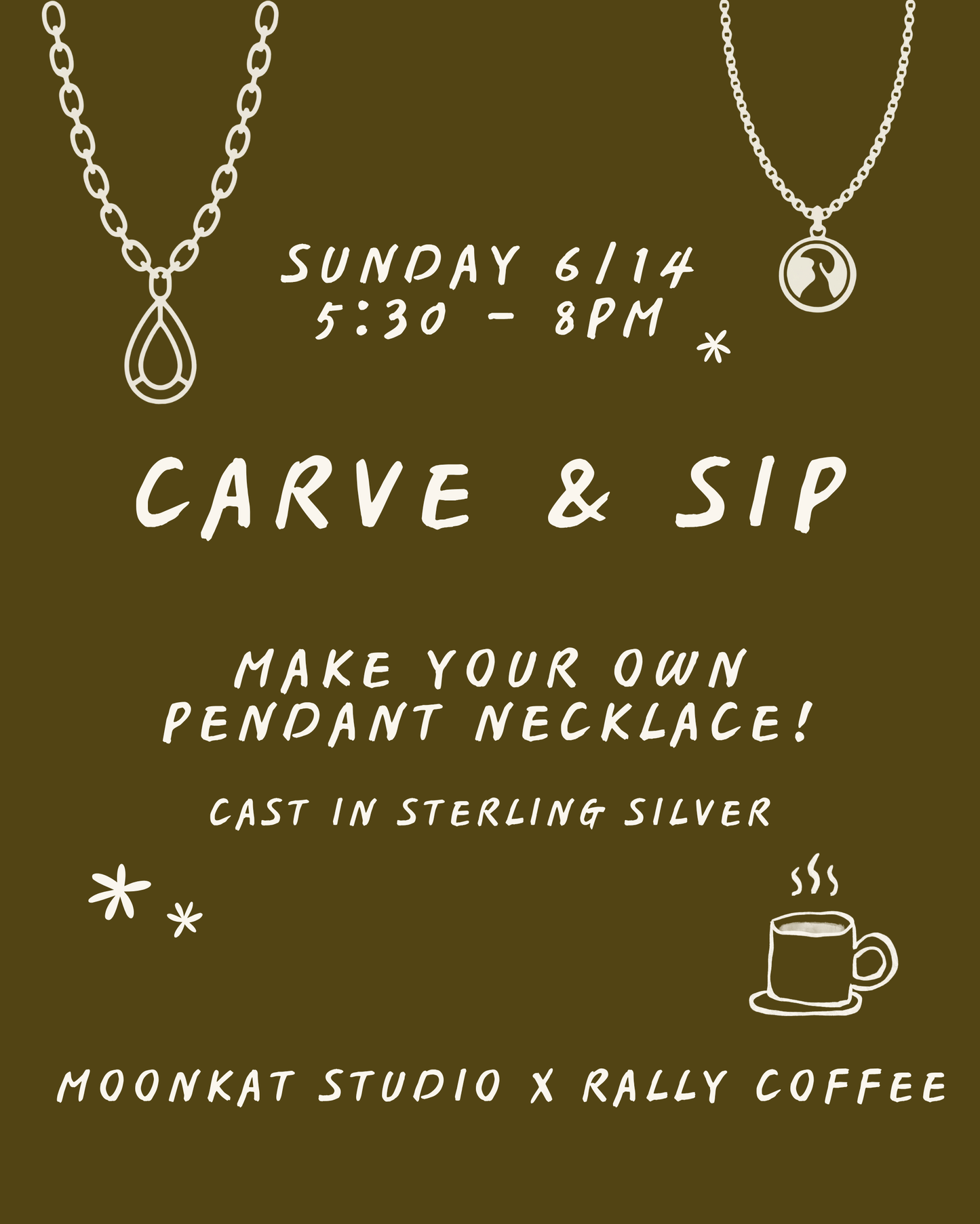 [6/14] Pendant necklace workshop