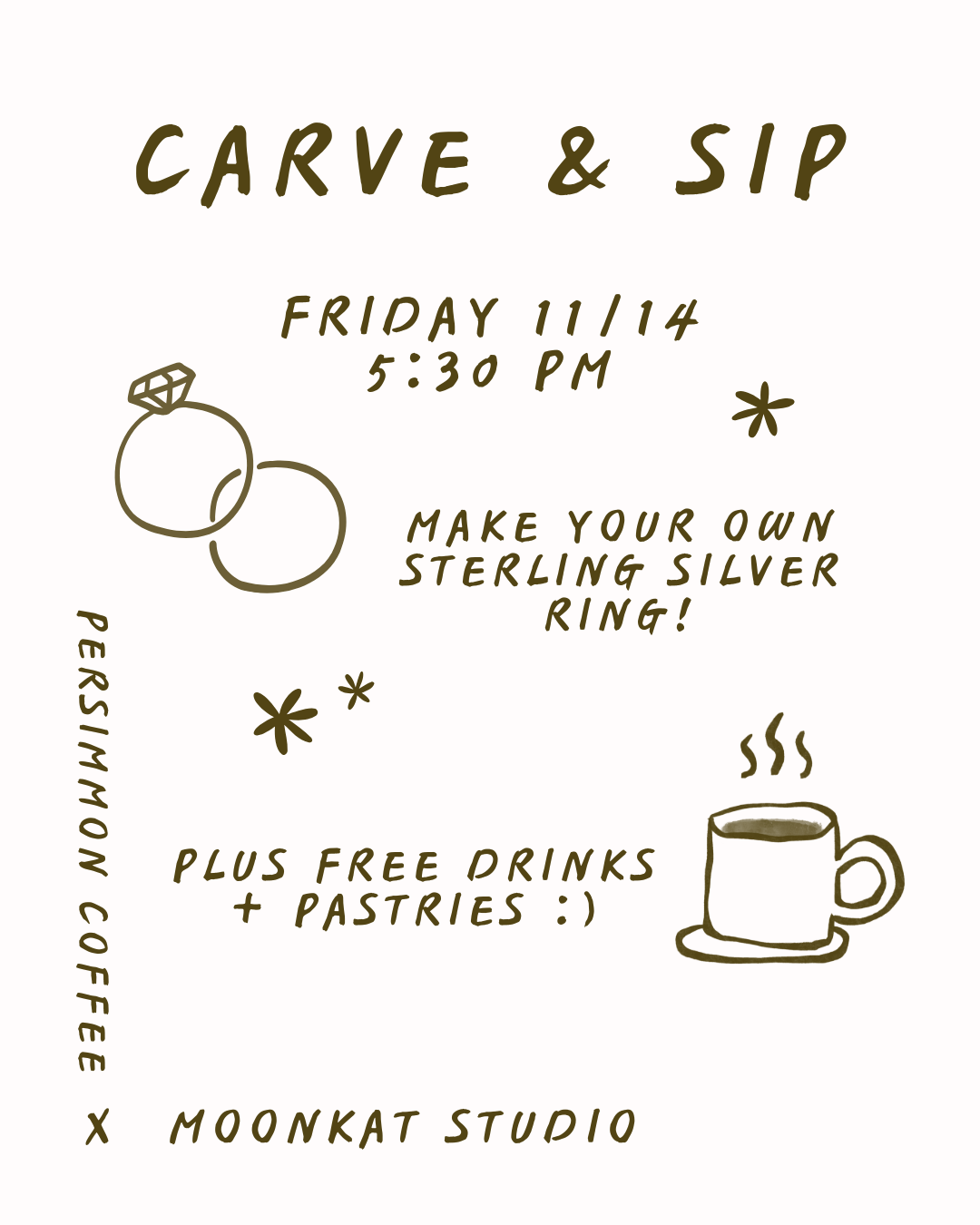 11/14 Carve & Sip: Make Your Own Ring